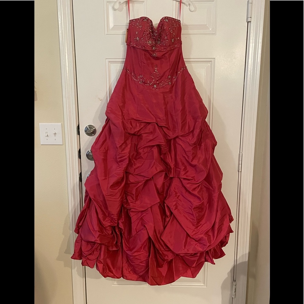 Magenta prom dress